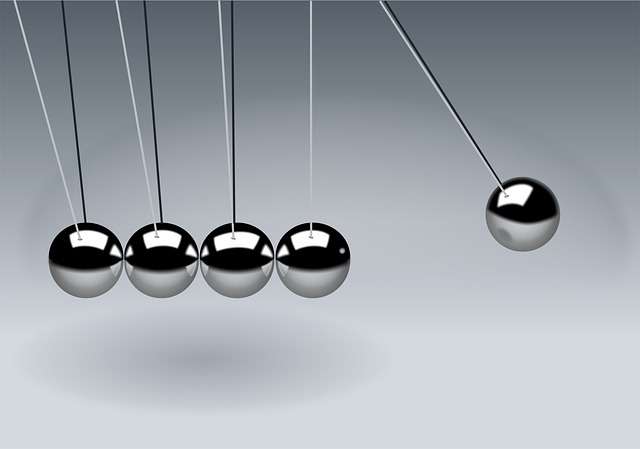 Newton's cradle-Depicting How to Stay Motivated and Achieve Anything With Momentum