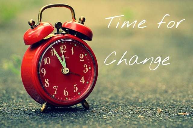 Table clock: Time to eliminate negative thoughts and change for good